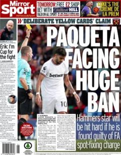 Paqueta facing huge ban