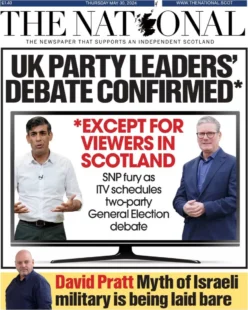 The National – UK Party Leaders Debate Confirmed – Except For Viewers In Scotland 