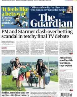 The Guardian – PM and Starmer clash over betting scandal in tetchy final TV debate 