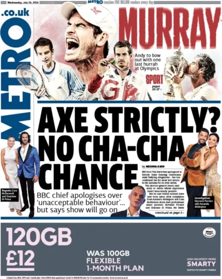 Metro – Axe Strictly? No cha-cha-chance  