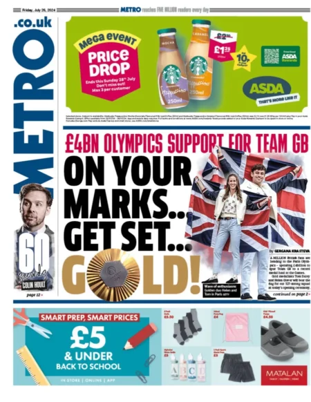 Metro – £4bn Olympics support for Team GB 