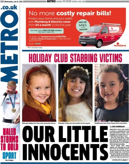 Metro – Holiday Club stabbing victims: Our little innocents 