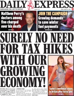 Daily Express – Surely no need for tax hikes with our growing economy 
