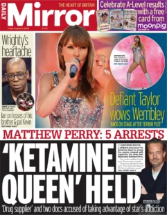 Daily Mirror – Matthew Perry 5 arrested: Ketamine Queen held 