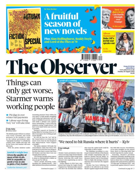 The Observer – Things can only get worse, Starmer warns working people 