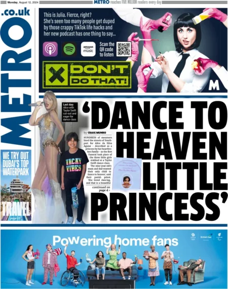 Metro – ‘Dance to heaven little Princess’ 