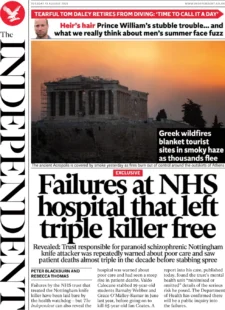 The Independent – Failure at NHS hospital left triple killer free 