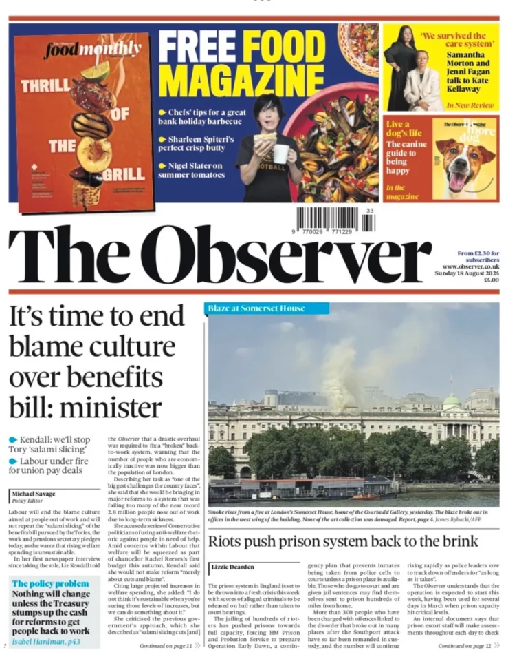 The Observer – It’s time to end blame culture over benefits bill: ministers 