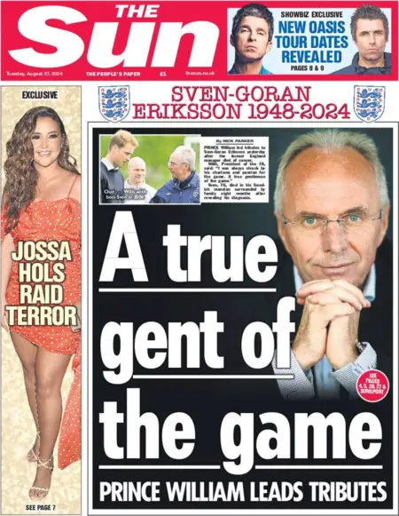 The Sun – ‘A True Gent of The Game’ 