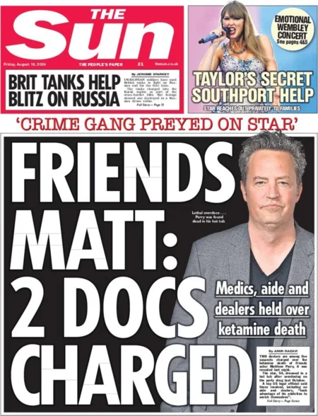 The Sun – Friends Matt: Two doctors charged 