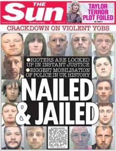 The Sun – Crackdown on violent yobs: Nailed and jailed 