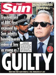 The Sun – Huw Edwards downfall: GUILTY