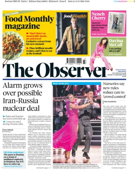 The Observer – Alarm grows over possible Iran-Russia nuclear deal 