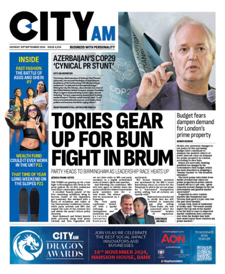 CITY AM – Tories gear up for bun fight in Brum 