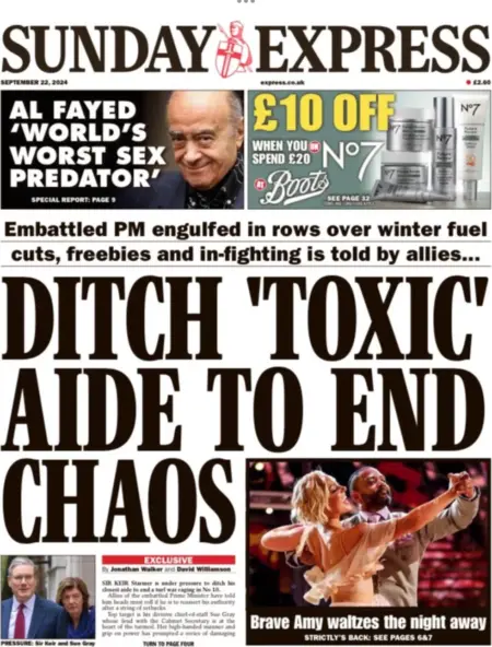 Sunday Express – Ditch toxic aid to end chaos