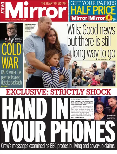 Daily Mirror – Hand in your phones