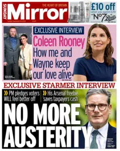 Sunday Mirror – No more austerity 