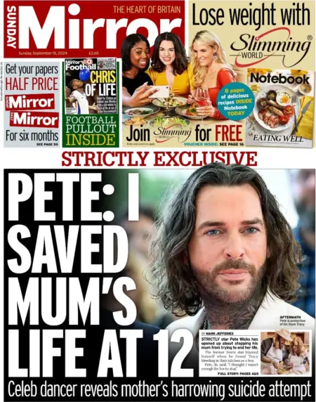 Sunday Mirror – Pete: I saved Mum’s life at 12 