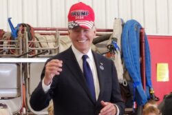 Joe Biden wears Trump hat as unity gesture, says White House