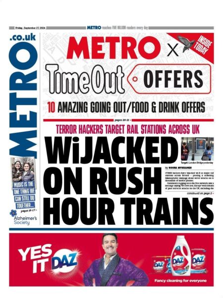 Metro – WiJacked on rush hour trains 