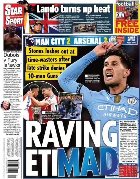 Star Sport – Manchester City 2 Arsenal 2: Raving ETImad 