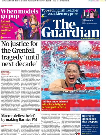 The Guardian – No justice for the Grenfell tragedy ‘until next decade’ 