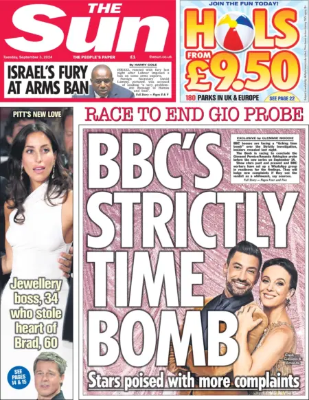 The Sun – BBC’s strictly time bomb 