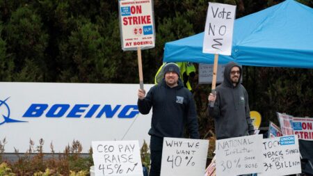 Striking Boeing workers reject 35% pay rise offer