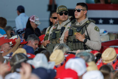 Man arrested with firearms near Trump rally in California 