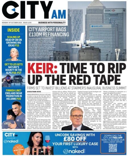 CITY AM – Keir: Time to rip up the red tape