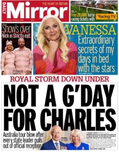 Daily Mirror – Not a G’Day for Charles