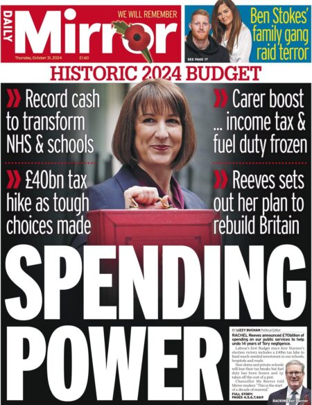 Daily Mirror – Historic 2024 Budget: Spending Power