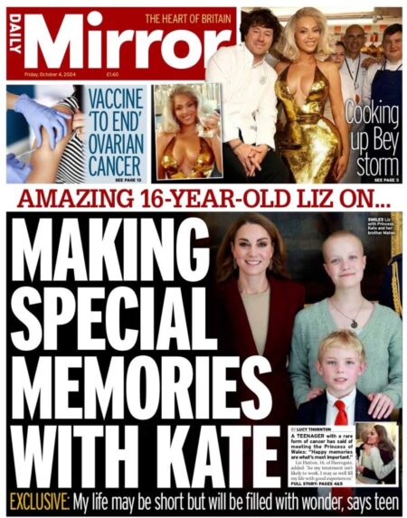 Daily Mirror – Making special memories with Kate 