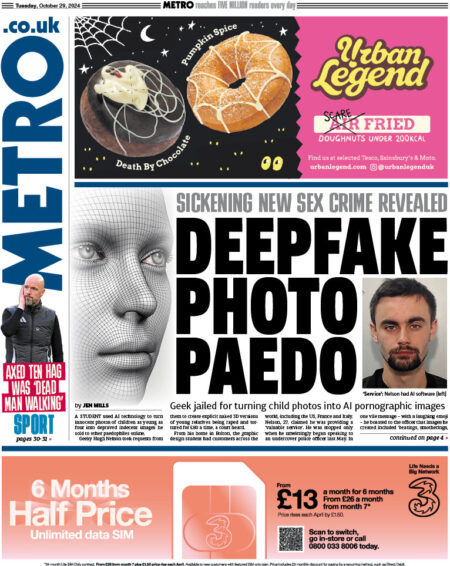 Metro – Deepfake photo paedo 