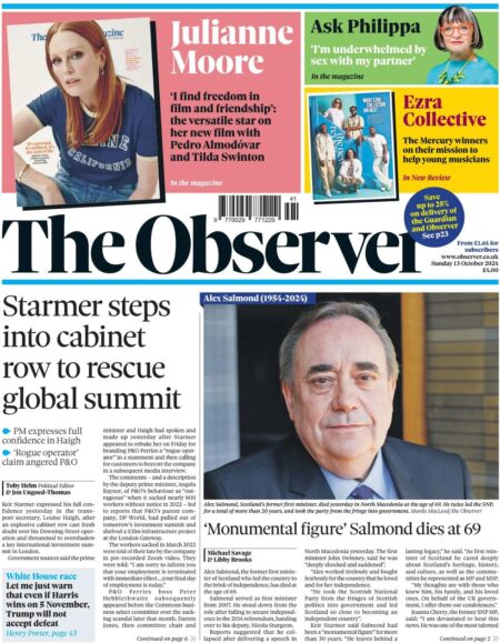 The observer – Starmer steps into Cabinet row to rescue global summit