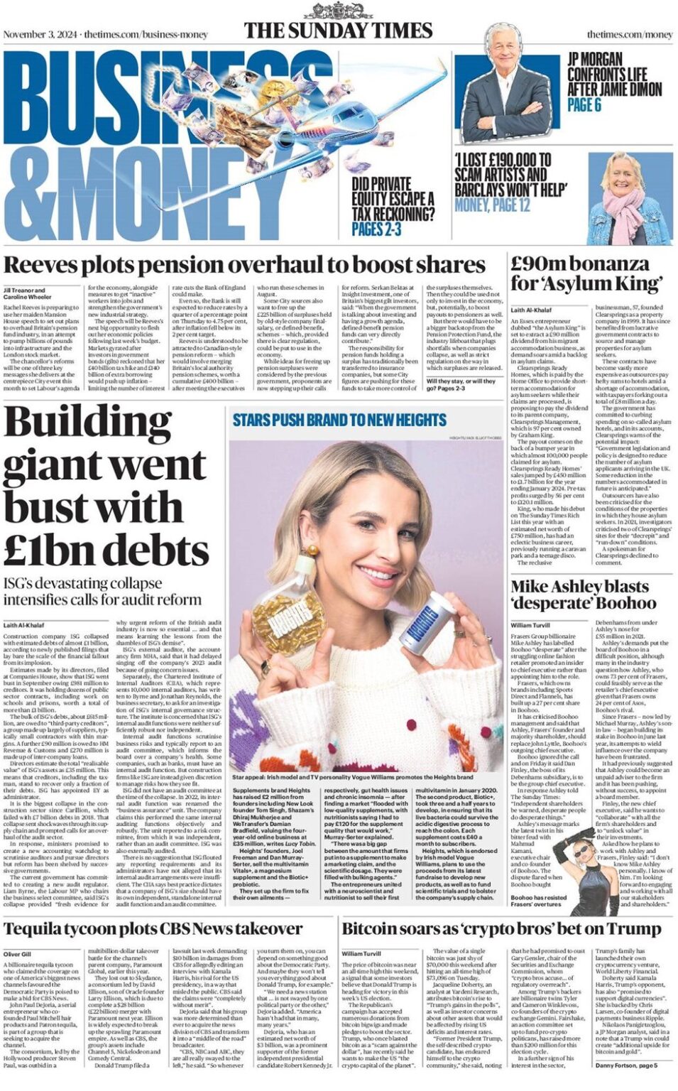 Business & Money – Building giant went bust with £1bn debts