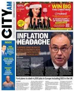 CITY AM – Inflation headache