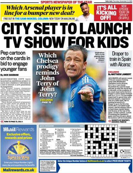 Mail Sport – City set to launch TV show for kids