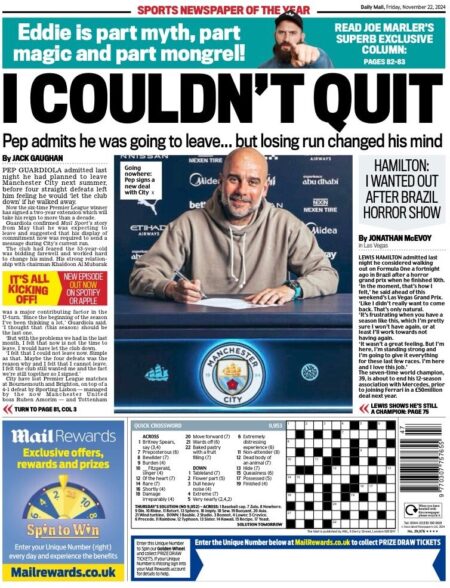 Mail Sport – I couldn’t quit