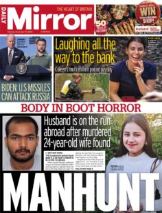 Daily Mirror – Body in Boot Horror: Manhunt