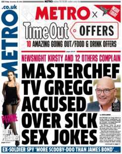 MasterChef TV Gregg accused over sick sex jokes – Metro 