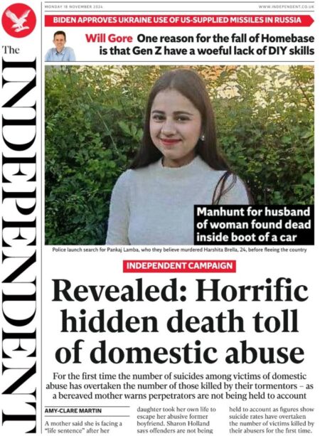 The Independent – Horrific hidden death toll of domestic abuse