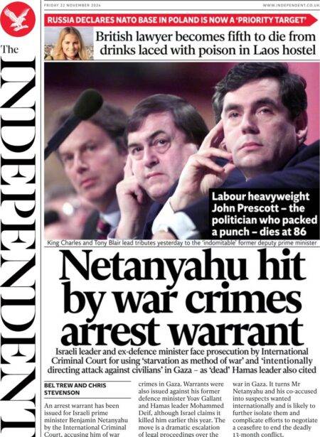 Netanyahu hit by war crimes arrest warrant – The Independent 