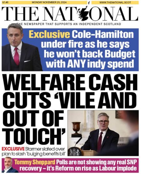 Welfare cash cuts vile and out of touch – The National 