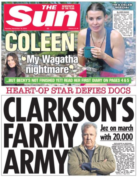 The Sun – Clarkson’s farmy army 