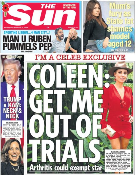 The Sun – Coleen: Get me out of trials 