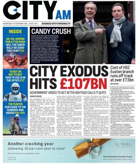 City exodus hits £107bn – City AM