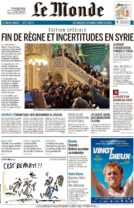 le monde front page 10/12/2024