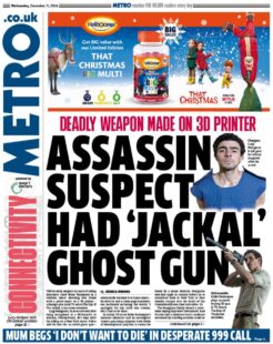 Assassin suspect had jackal ghost gun – Metro 