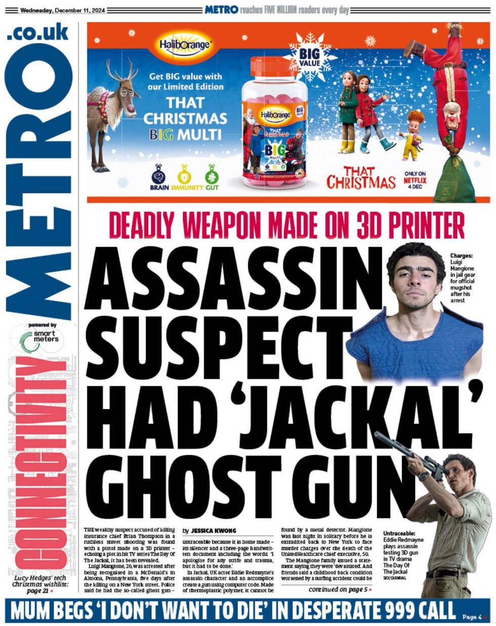 Assasin suspect had jackal ghost gun - Metro